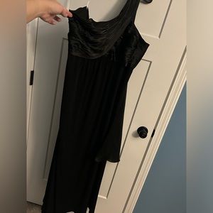 David’s Bridal one strap bridesmaid dress